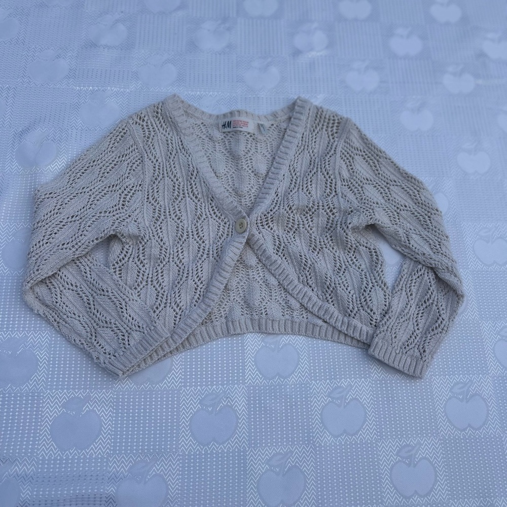 H&M Light Gray Knit Cardigan
